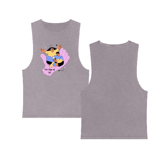 The Age of AI Double Sided Mineral Wash Tank Tops