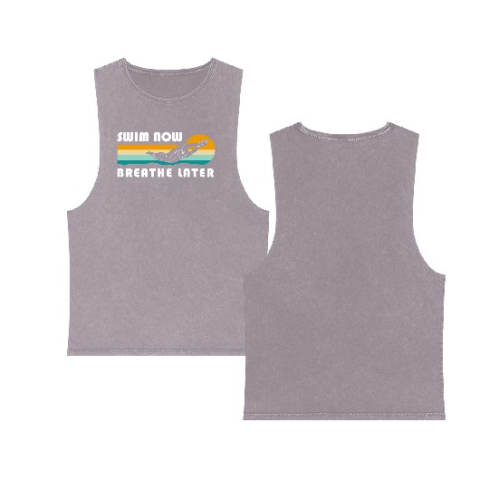 Swimming Pool Swimming Trunks Double Sided Mineral Wash Tank Tops