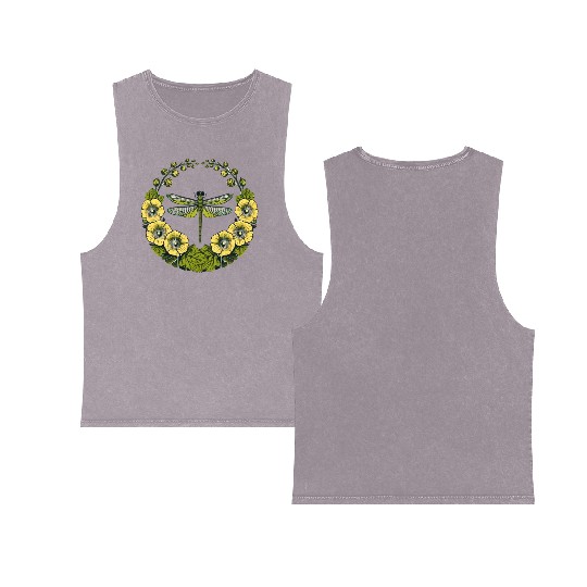 Green Dragonfly Double Sided Mineral Wash Tank Tops