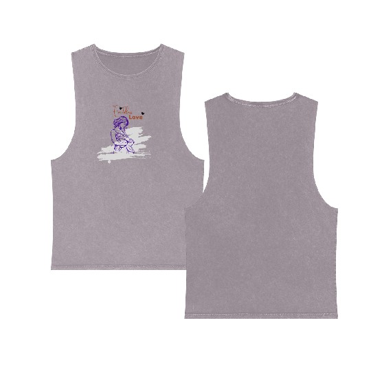 Mother's day - Endless love Double Sided Mineral Wash Tank Tops