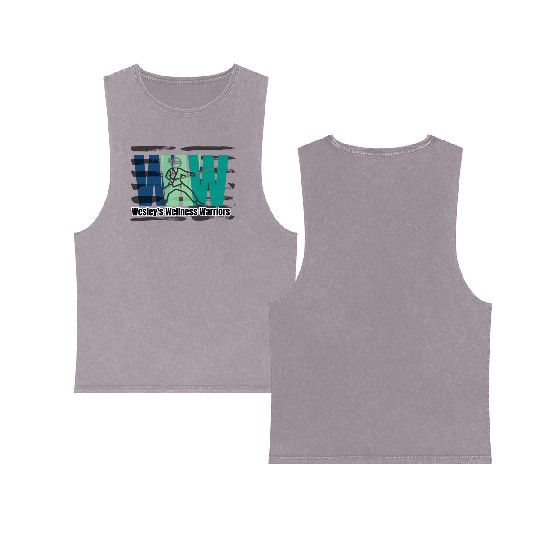 Wesley's Wellness Warriors - First Steps Fundraise Double Sided Mineral Wash Tank Tops