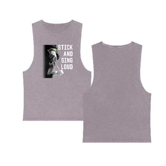 STICK AND SING LOUD Ultras Classic Double Sided Mineral Wash Tank Tops