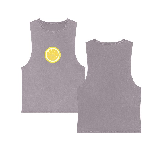 Citrus - Fruits - Orange - Lime - Grapefruit Double Sided Mineral Wash Tank Tops