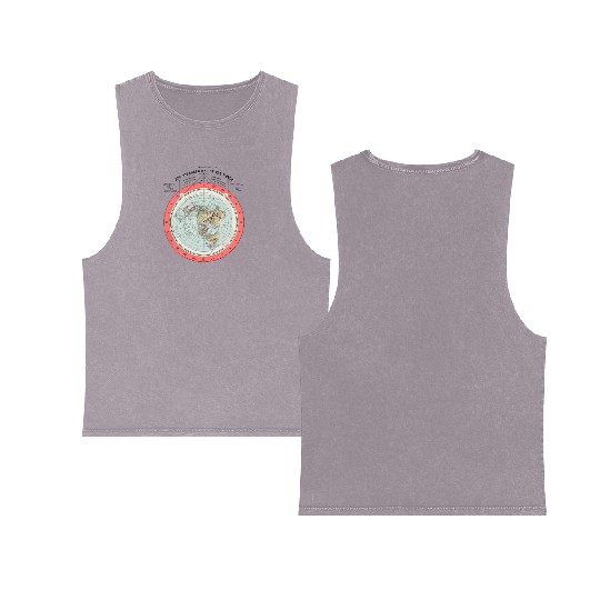 Flat Earth Theory World Map - Funny Conspiracy The Double Sided Mineral Wash Tank Tops