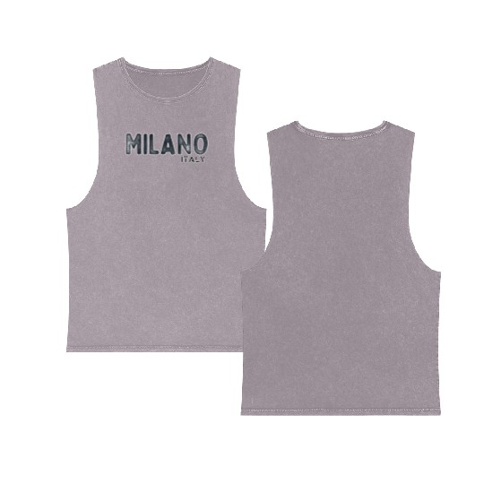 Eleganza Milanese: Embodying Italian Design Double Sided Mineral Wash Tank Tops