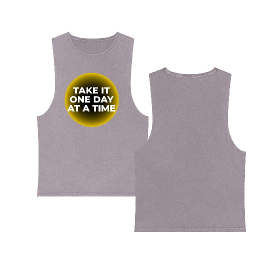 One Day at a Time Double Sided Mineral Wash Tank Tops