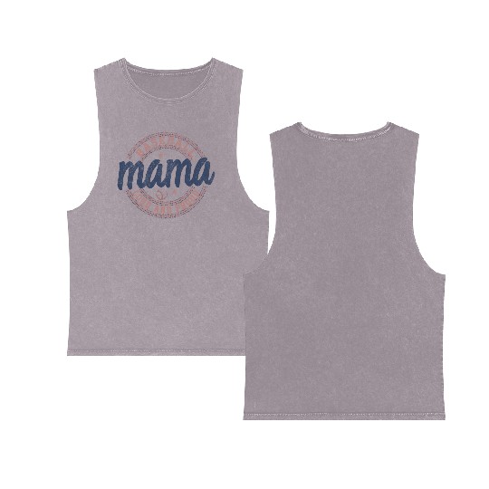 Mama Baseball Loud And Proud Double Sided Mineral Wash Tank Tops
