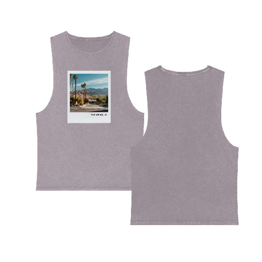 Mono Enterprises "Travels" Palm Springs #3 Double Sided Mineral Wash Tank Tops