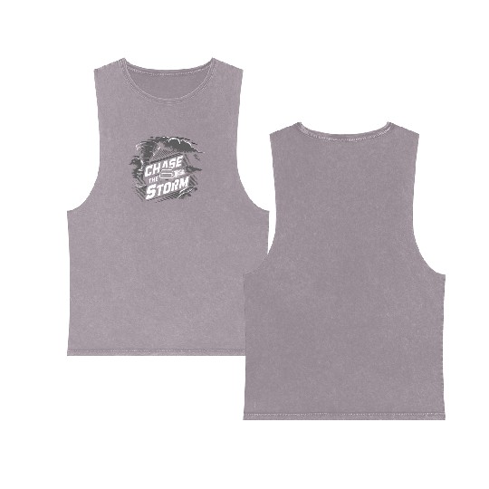 Tornado Chasing Adventures: Embrace Nature's Fury Double Sided Mineral Wash Tank Tops
