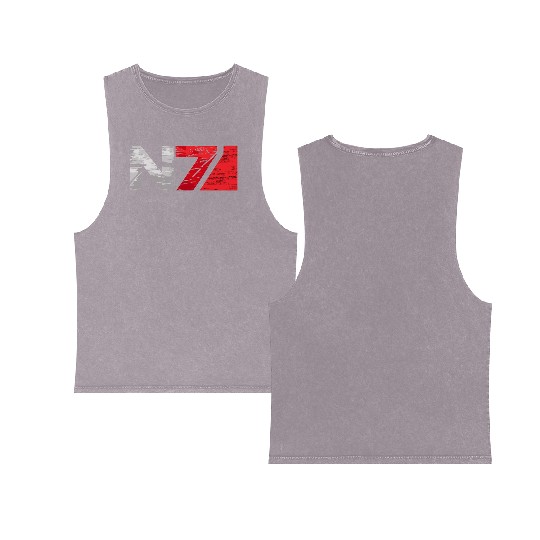 Mass Effect N7 Essential Double Sided Mineral Wash Tank Tops