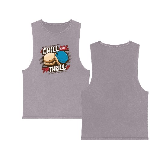 Ice Cream Chill Double Sided Mineral Wash Tank Tops