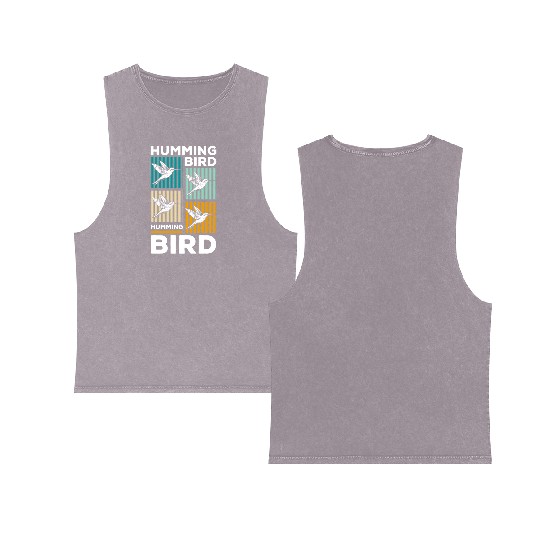 Birds Nature Lifestyle Double Sided Mineral Wash Tank Tops