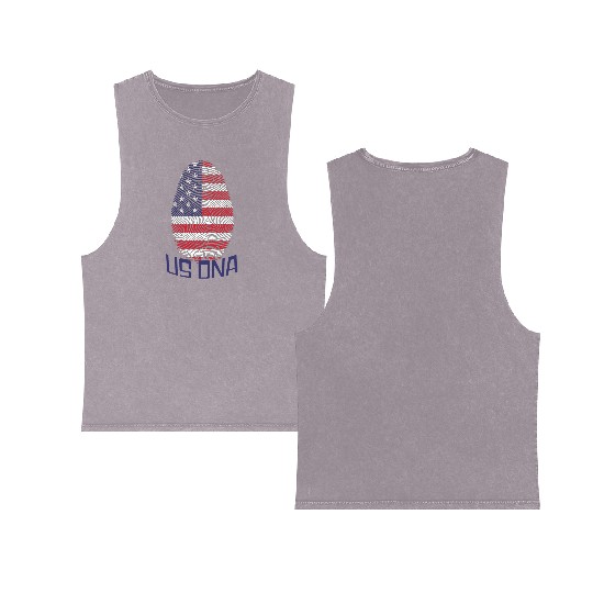 US DNA - Love America Double Sided Mineral Wash Tank Tops