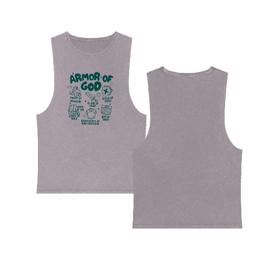 Armor of God Double Sided Mineral Wash Tank Tops
