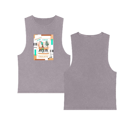 Prodigious cicada Double Sided Mineral Wash Tank Tops