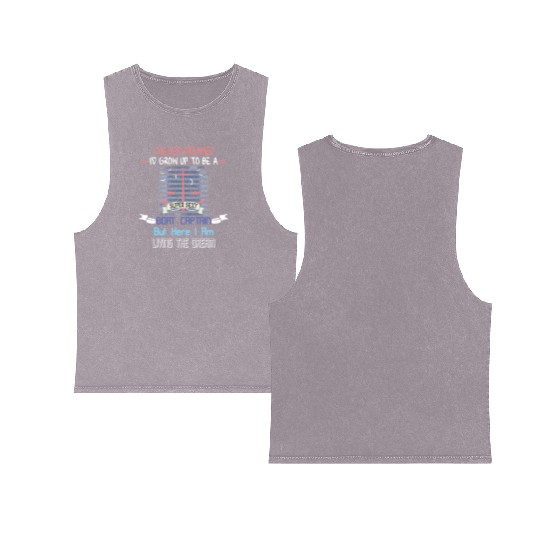 I Never Dreamed I'd Grow Up To Be A Super Sexy Boa Double Sided Mineral Wash Tank Tops