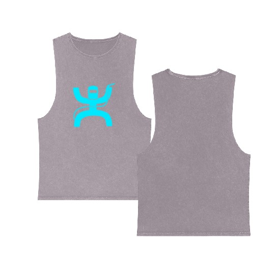 Hooey Welder welding icon logo Double Sided Mineral Wash Tank Tops