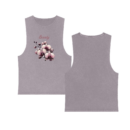 Orchid Elegance: A Symbol of Timeless Beauty Double Sided Mineral Wash Tank Tops