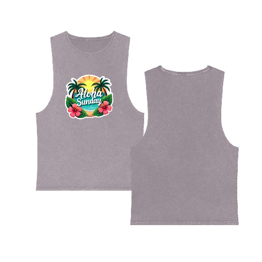 Aloha Sunday Double Sided Mineral Wash Tank Tops