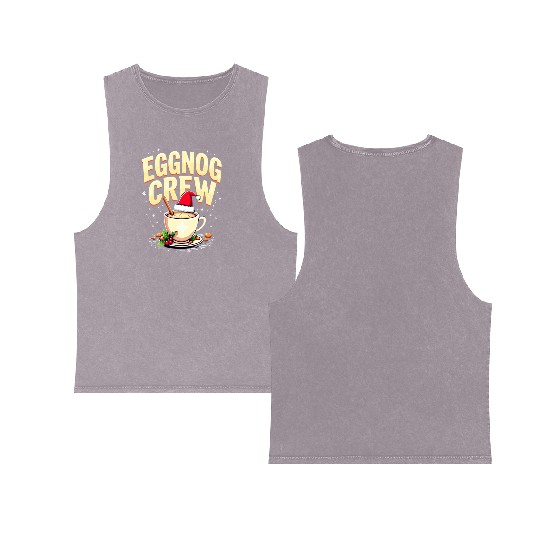 EGGNOG CREW Double Sided Mineral Wash Tank Tops