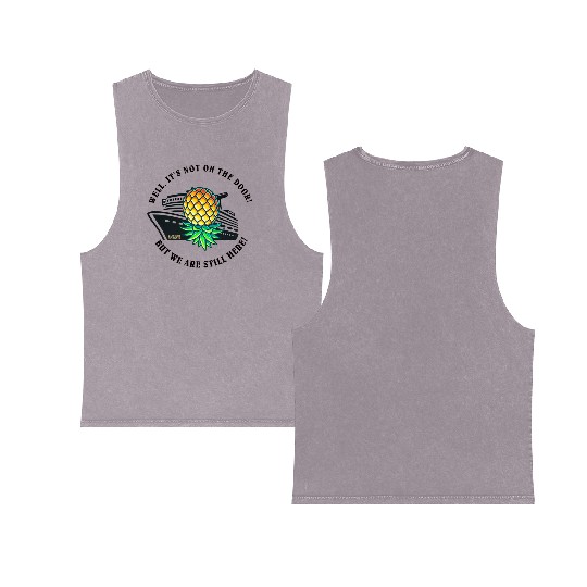 Cruising Pineapple Rebels Double Sided Mineral Wash Tank Tops