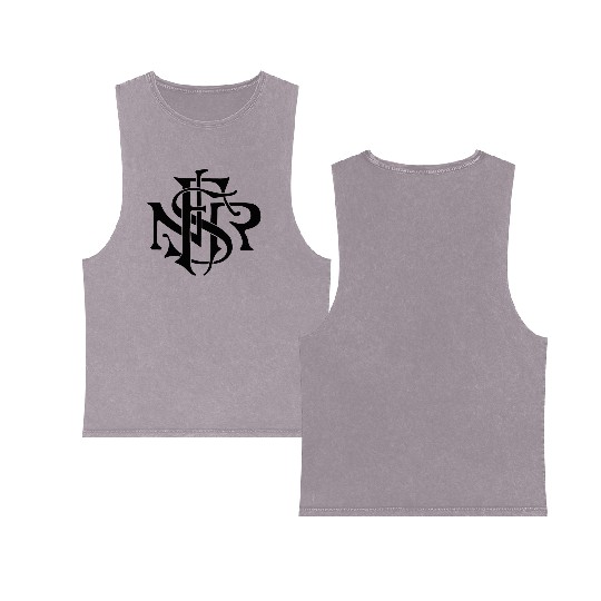 Our Lady of the Rosary of Fátima - NSRF monogram Double Sided Mineral Wash Tank Tops