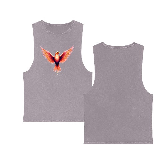 Celestial Flamebird Double Sided Mineral Wash Tank Tops