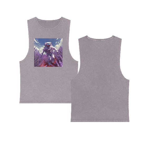 post nuclear lavender farmer Double Sided Mineral Wash Tank Tops
