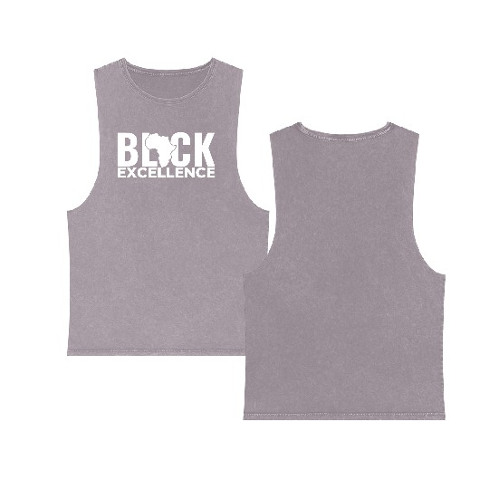 Black Excellence Double Sided Mineral Wash Tank Tops