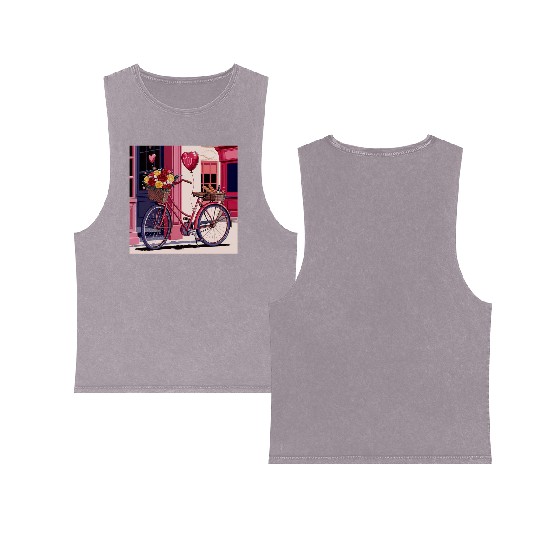 French Picnic Double Sided Mineral Wash Tank Tops