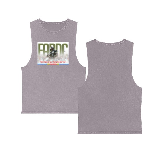 Support to the Armed Forces of DR Congo Double Sided Mineral Wash Tank Tops