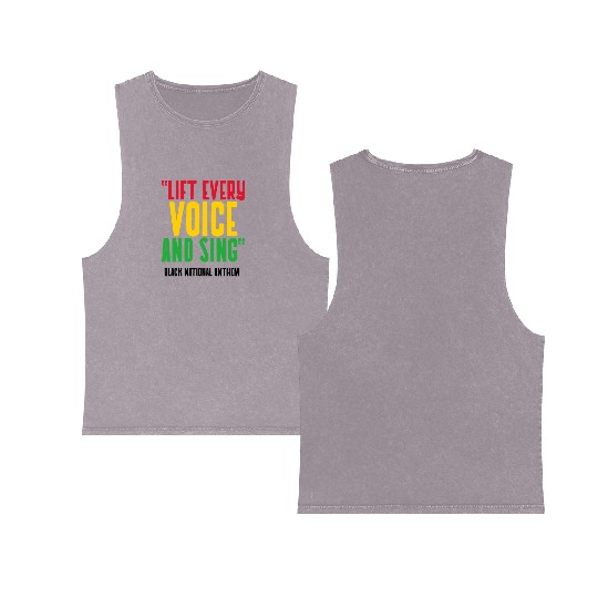 LIFT EVERY VOICE and SING Double Sided Mineral Wash Tank Tops