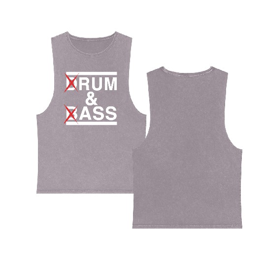 Drum And Bass Double Sided Mineral Wash Tank Tops