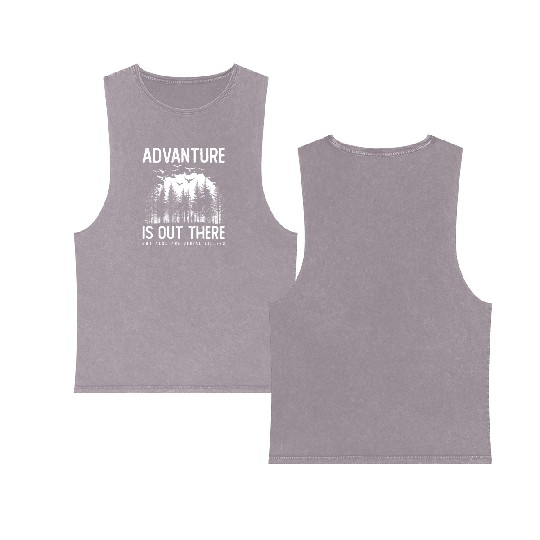 Crime Serial Killer True Crime Satire Hiking Double Sided Mineral Wash Tank Tops
