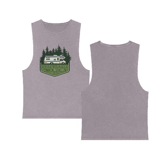 Nature gives you what money can’t buy Double Sided Mineral Wash Tank Tops