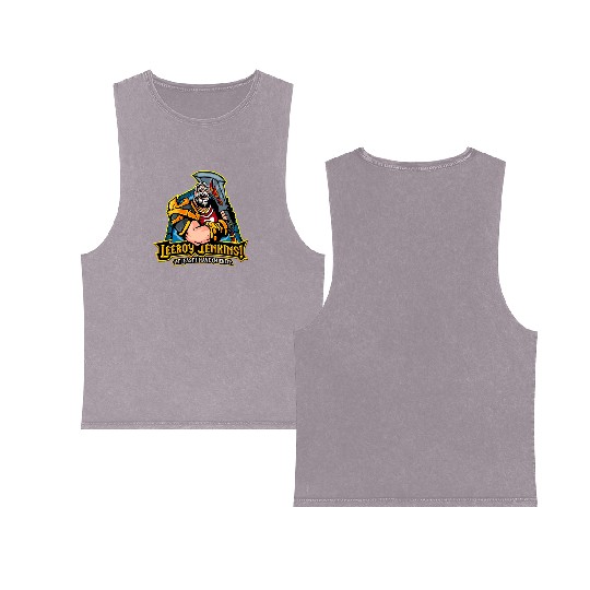 Warcraft Double Sided Mineral Wash Tank Tops