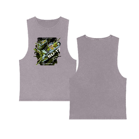 Sukhoi Su-17 Fitter – Iconic Soviet Jet Double Sided Mineral Wash Tank Tops