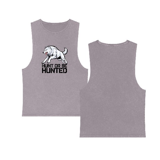 Alpha Wolf Double Sided Mineral Wash Tank Tops
