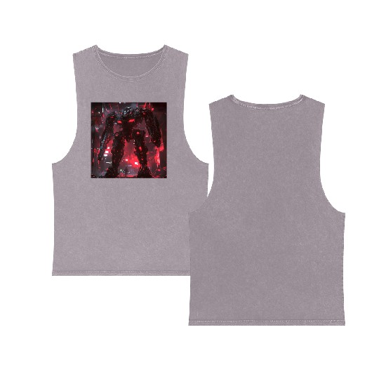 Crimson Labyrinth Mech Double Sided Mineral Wash Tank Tops