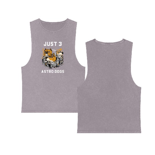 Just 3 Astro Dogs Best Selling Double Sided Mineral Wash Tank Tops