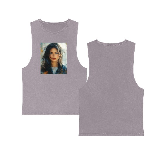 Urban Glow: Painted Horizon Double Sided Mineral Wash Tank Tops