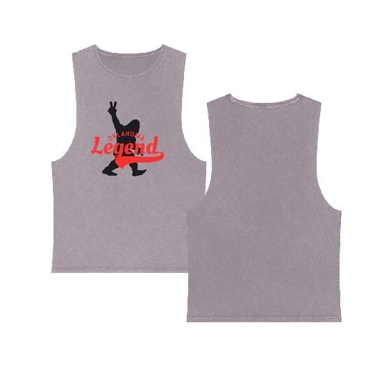 Oklahoma Legend Double Sided Mineral Wash Tank Tops