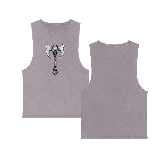 Holy Symbol of Ferros (God of War) Double Sided Mineral Wash Tank Tops