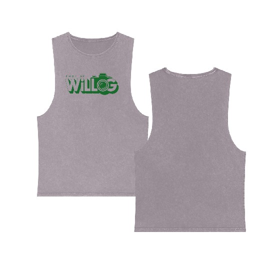 Dark Green Double Sided Mineral Wash Tank Tops