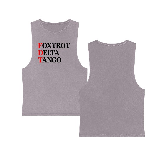 Foxtrot Delta Tango Double Sided Mineral Wash Tank Tops