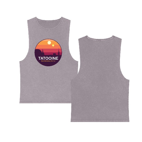Tatooine National Park Double Sided Mineral Wash Tank Tops
