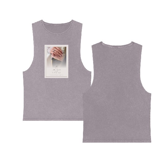 Light Pink Elegant and Minimal Wedding Invitati Double Sided Mineral Wash Tank Tops