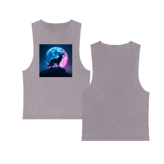 Howl of the Neon Moon Double Sided Mineral Wash Tank Tops