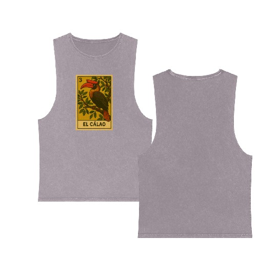 EL CÁLAO - THE KALAW - LA LOTERÍA Double Sided Mineral Wash Tank Tops