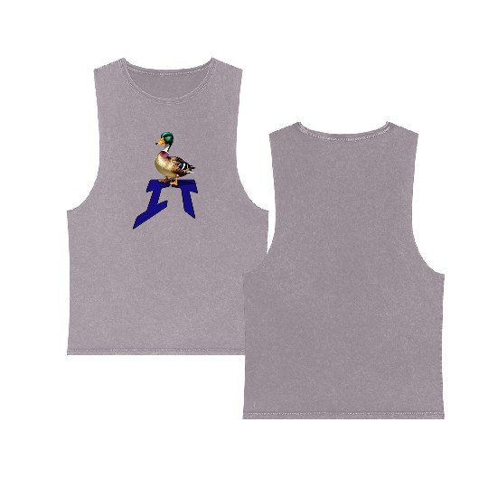 Mallard Duck on the word IT Double Sided Mineral Wash Tank Tops